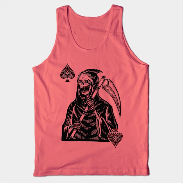 Death Card Tank Top by hauntedjack